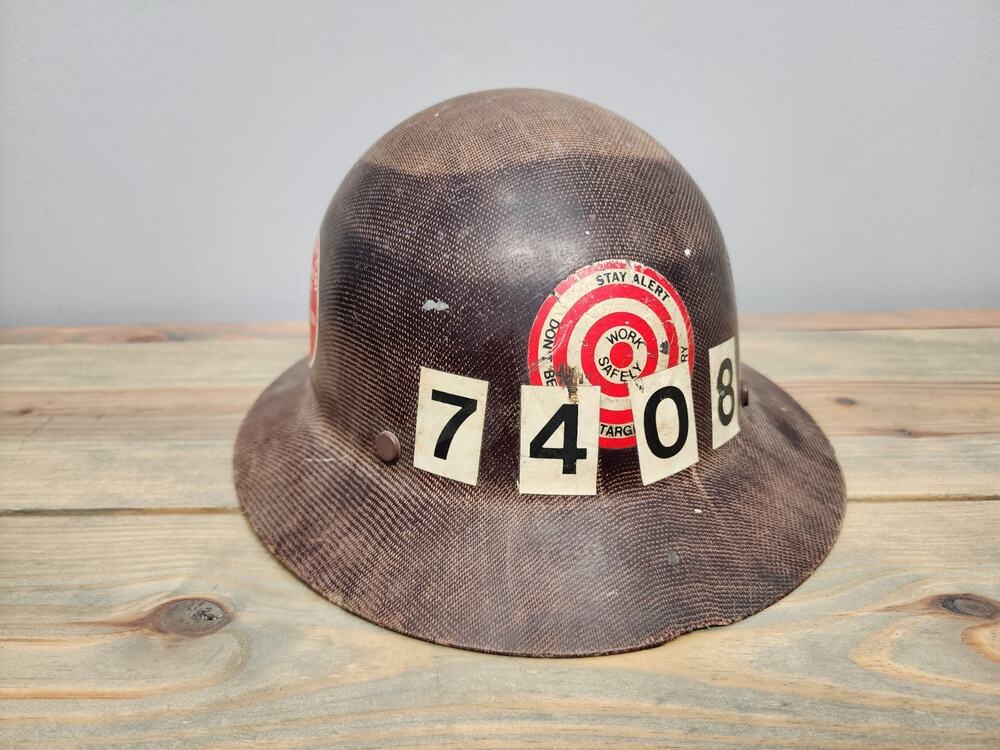 Vintage MSA Skullgard Brown Hard Hat